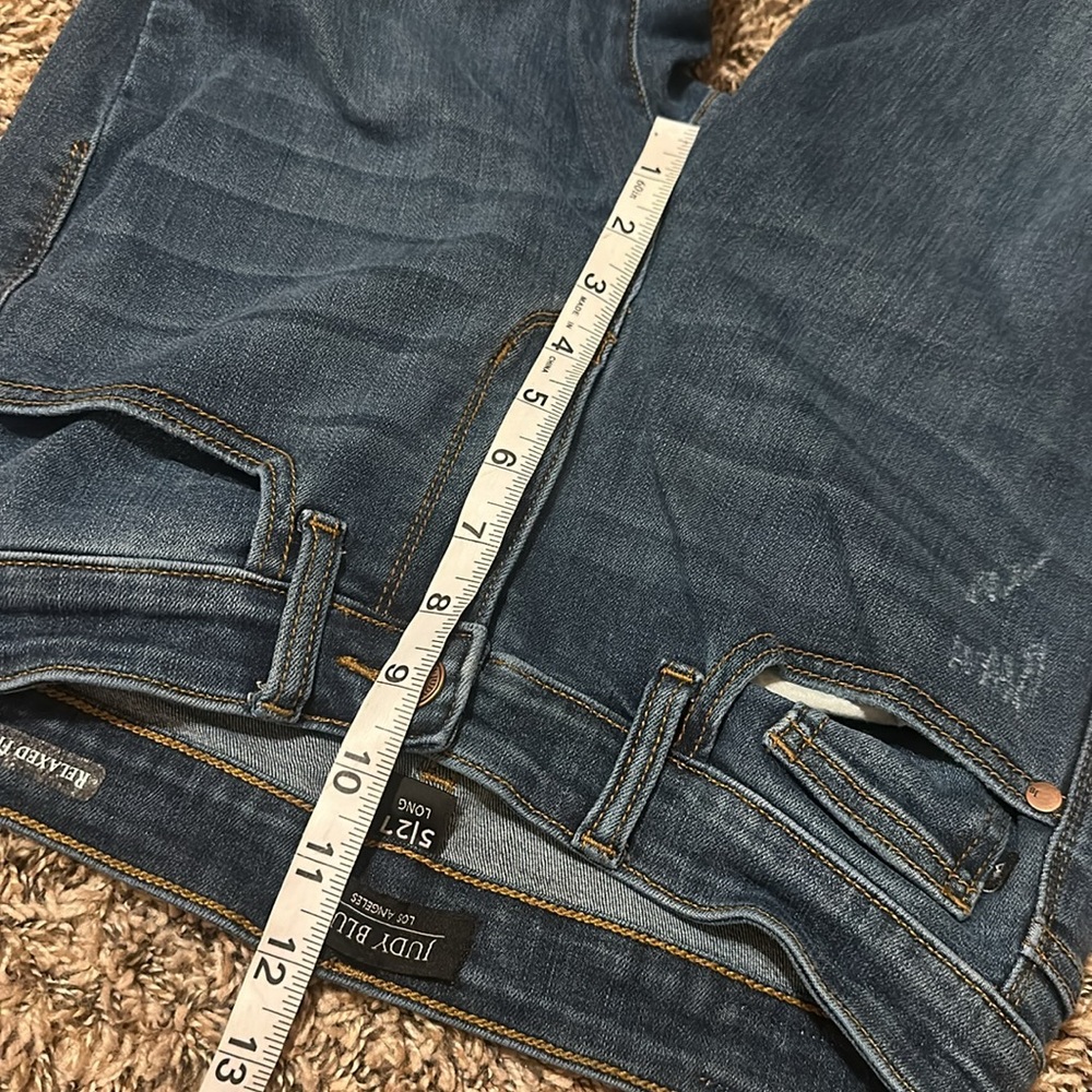Judy Blue Relaxed Fit Blue Jeans 5 / 27 Long - Picture 6 of 10